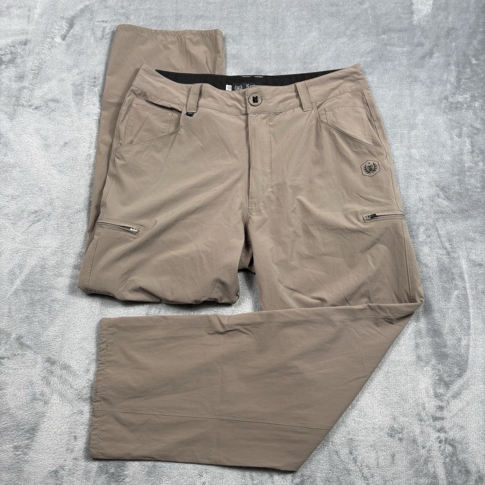Neptune Amphibious Pants Men's 34x30 Brown Hiking Outdoor Nylon Stretch
